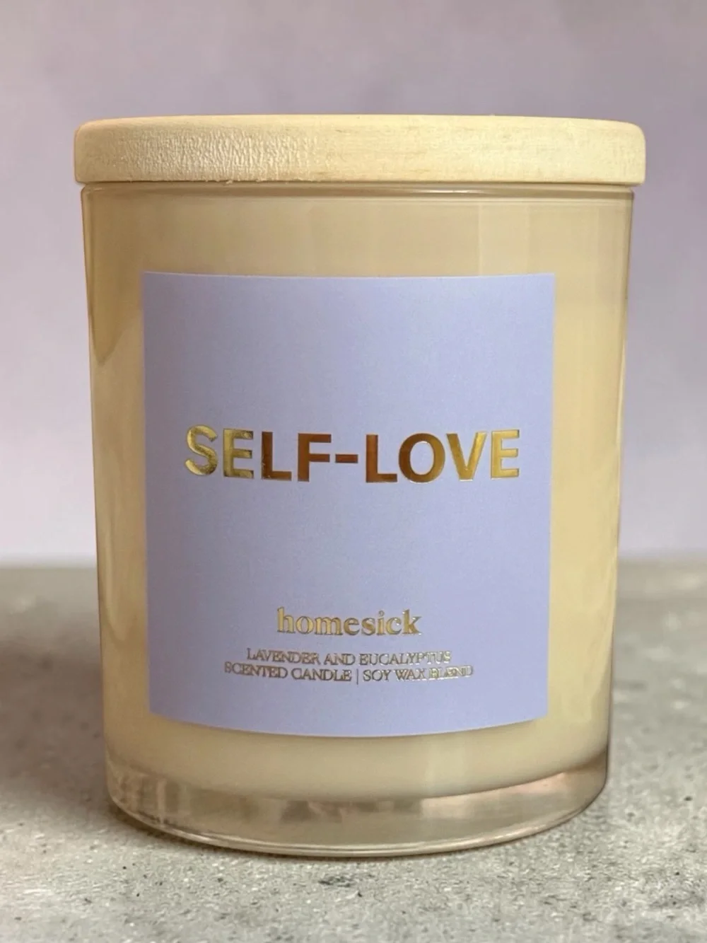 Homesick Scented Candles For Home in Self-Love 7.5 oz Natural Soy Wax Blend